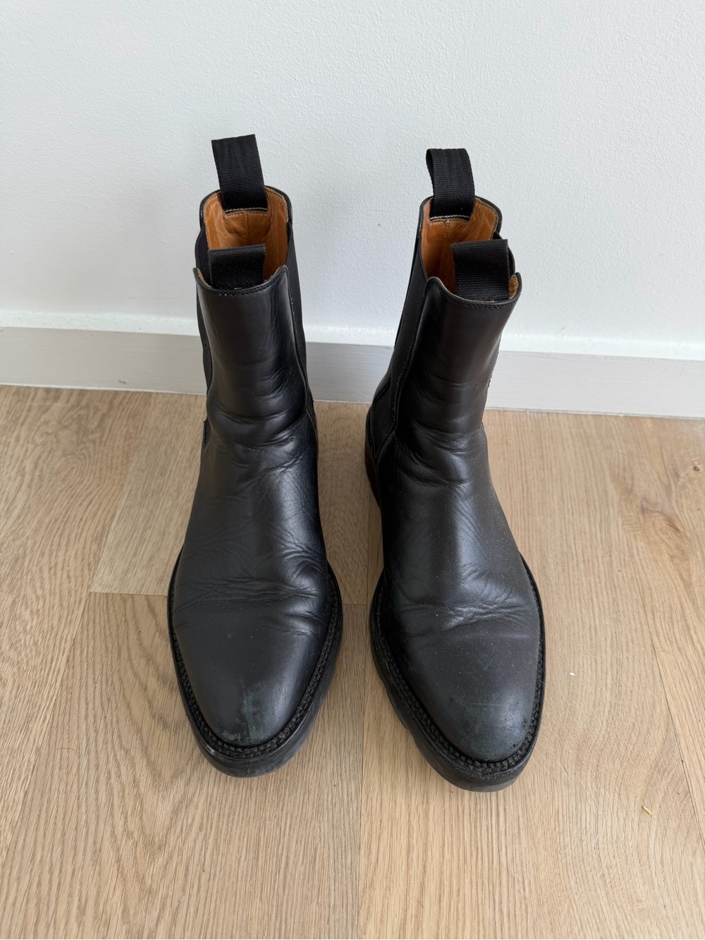 Alexander Wang Black Leather Chelsea Ankle Boots